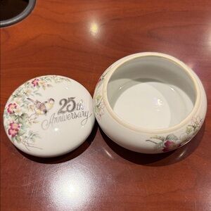 Floral 25th Anniversary Keepsake Box